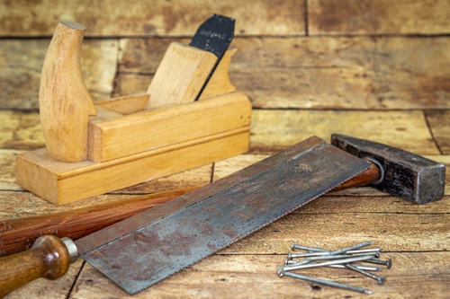 Tools used for renovating a period home